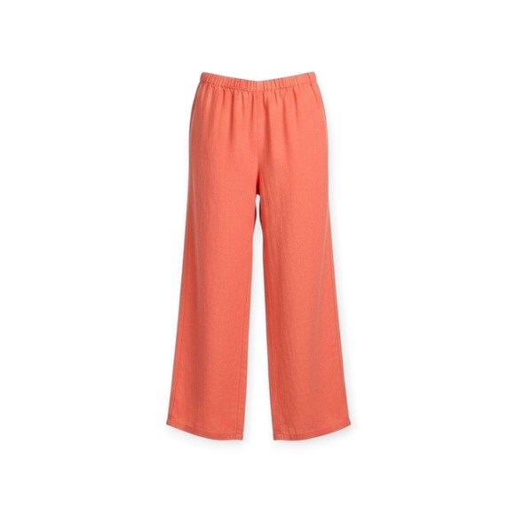 Juicy Couture Baby ♔ Easy Linen Pant ♔ Coral Pink ♔ Girl’s 6 6X ♔ Slouchy Chic ♔ - Picture 2 of 16